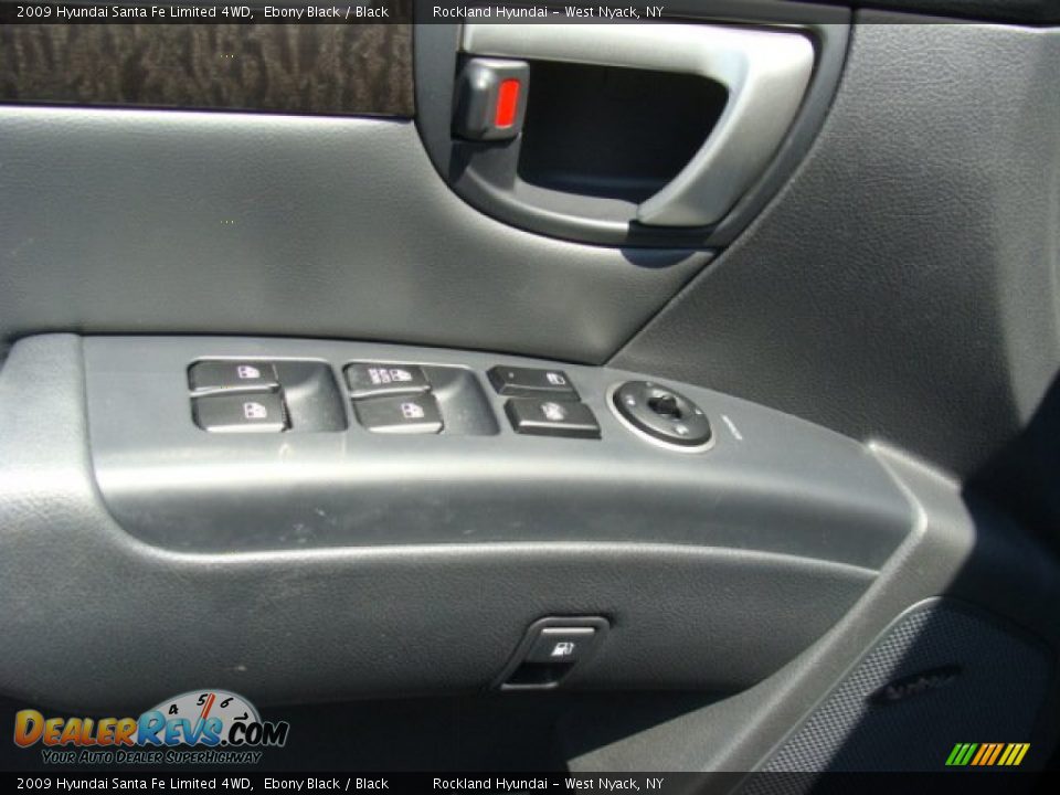 2009 Hyundai Santa Fe Limited 4WD Ebony Black / Black Photo #8