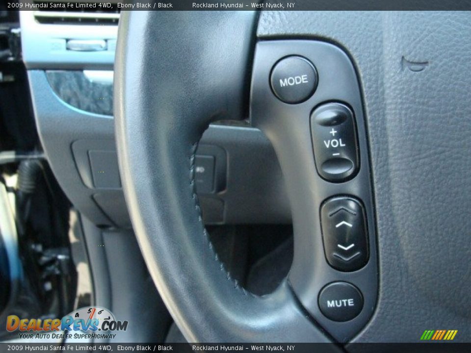 2009 Hyundai Santa Fe Limited 4WD Ebony Black / Black Photo #14