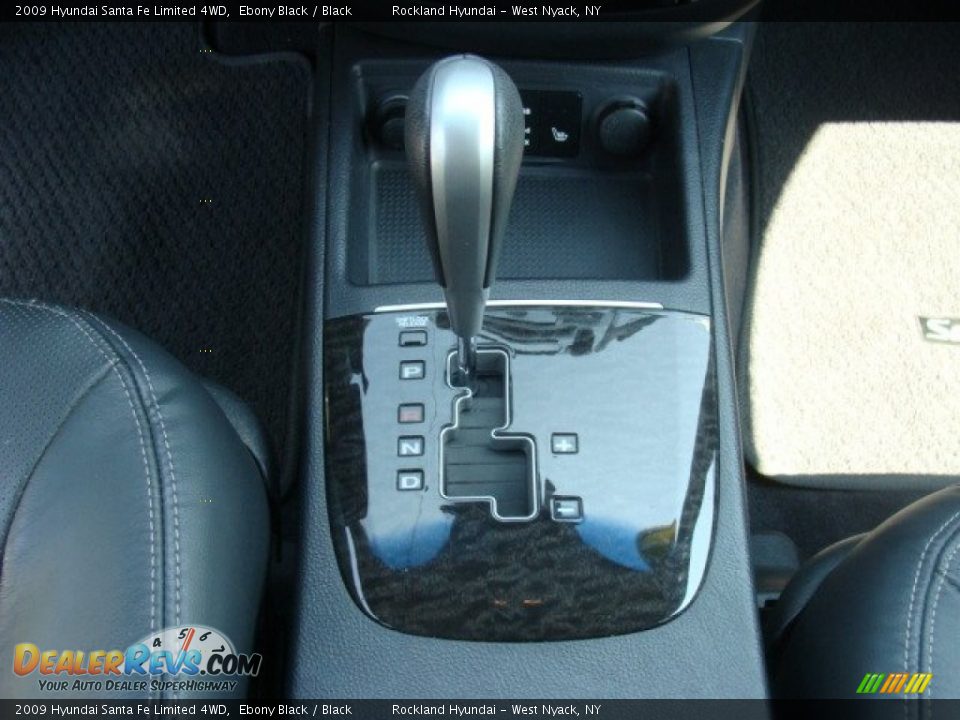 2009 Hyundai Santa Fe Limited 4WD Ebony Black / Black Photo #19