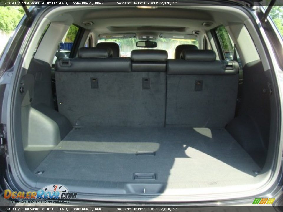 2009 Hyundai Santa Fe Limited 4WD Ebony Black / Black Photo #21