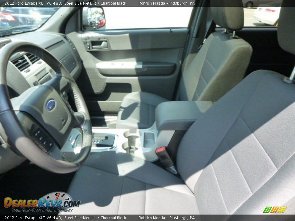 2012 Ford Escape XLT V6 4WD Steel Blue Metallic / Charcoal Black Photo #4