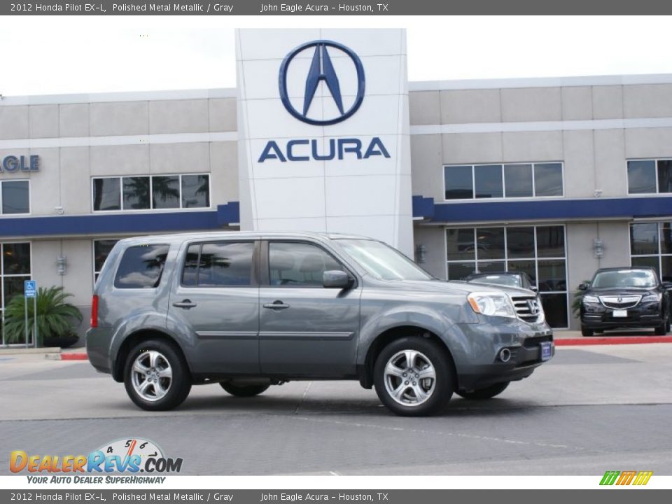 2012 Honda Pilot EX-L Polished Metal Metallic / Gray Photo #1