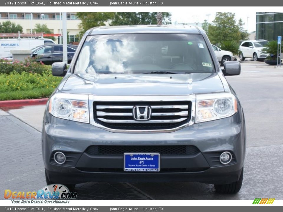 2012 Honda Pilot EX-L Polished Metal Metallic / Gray Photo #4
