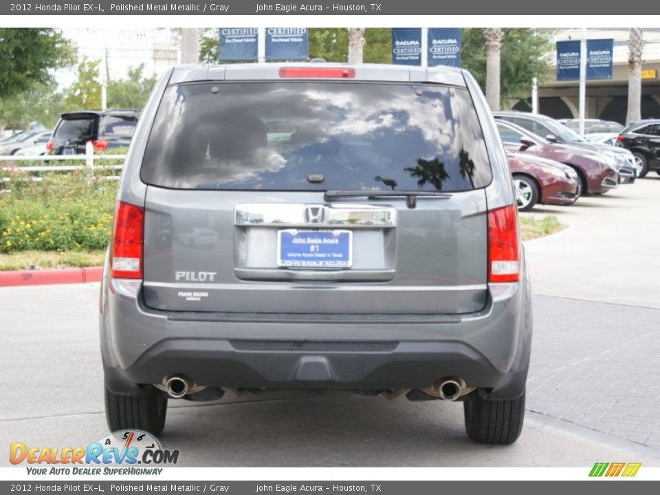 2012 Honda Pilot EX-L Polished Metal Metallic / Gray Photo #5