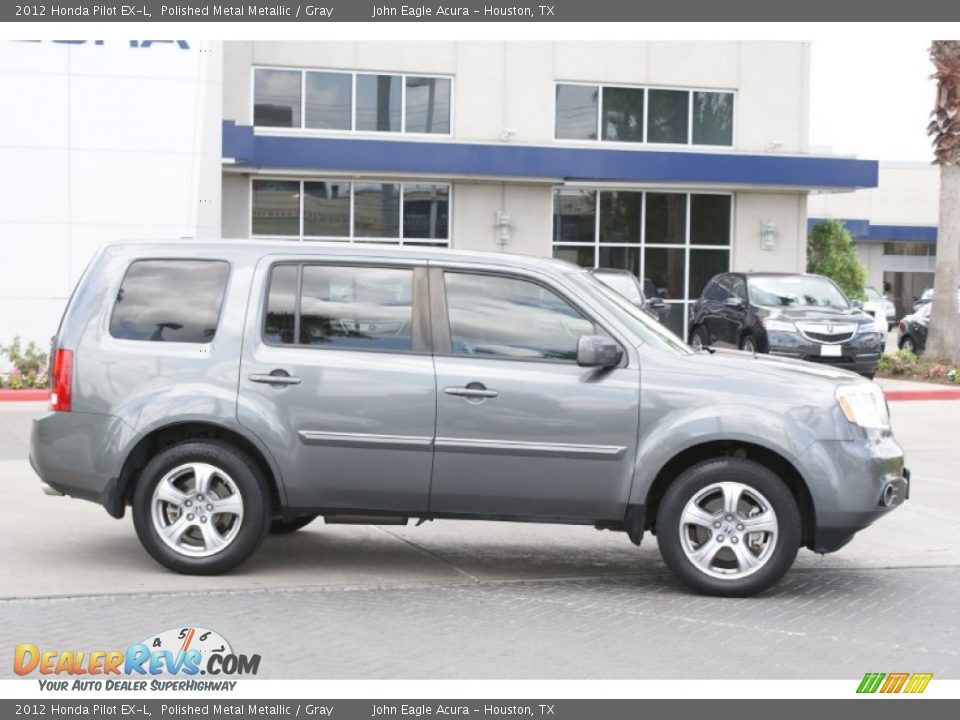 2012 Honda Pilot EX-L Polished Metal Metallic / Gray Photo #7