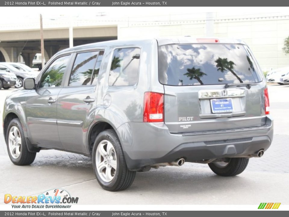 2012 Honda Pilot EX-L Polished Metal Metallic / Gray Photo #8