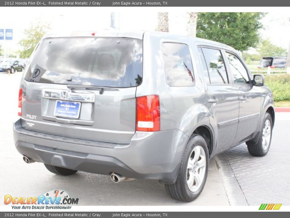 2012 Honda Pilot EX-L Polished Metal Metallic / Gray Photo #9