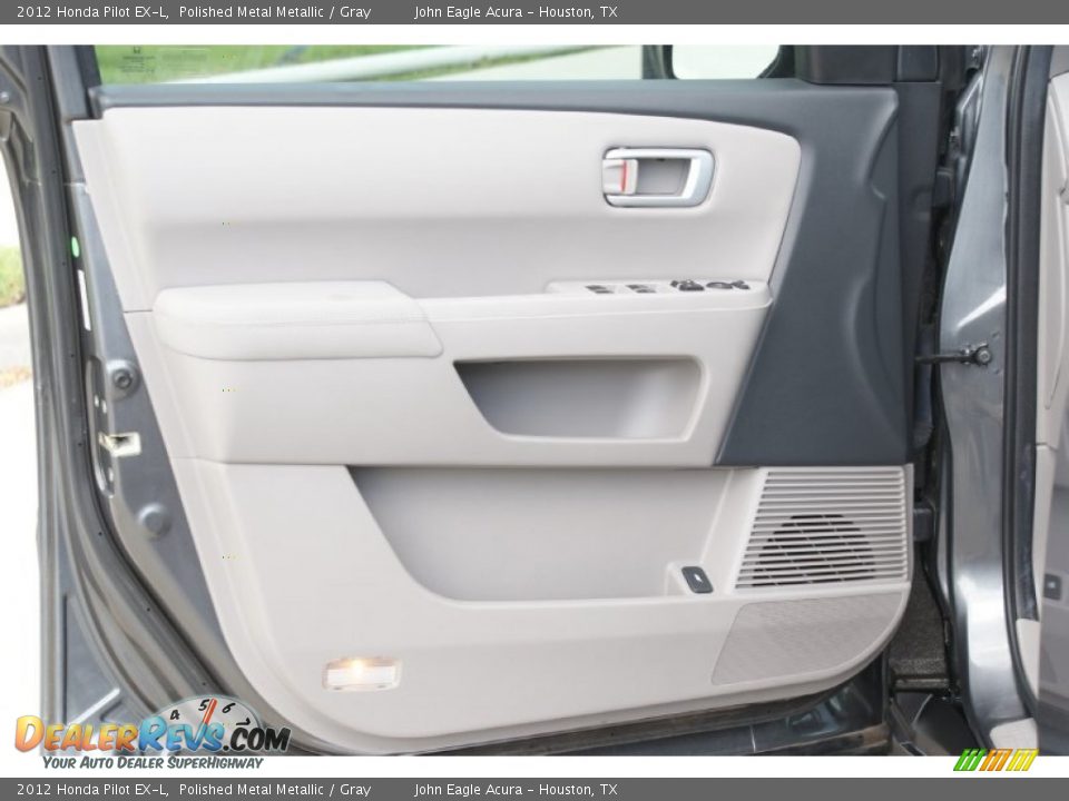 2012 Honda Pilot EX-L Polished Metal Metallic / Gray Photo #11