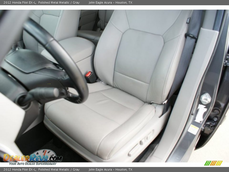 2012 Honda Pilot EX-L Polished Metal Metallic / Gray Photo #13