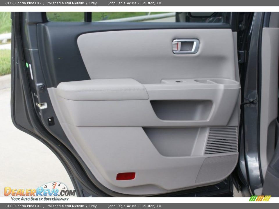2012 Honda Pilot EX-L Polished Metal Metallic / Gray Photo #14