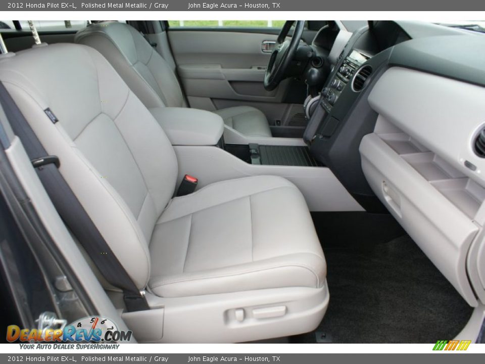 2012 Honda Pilot EX-L Polished Metal Metallic / Gray Photo #22