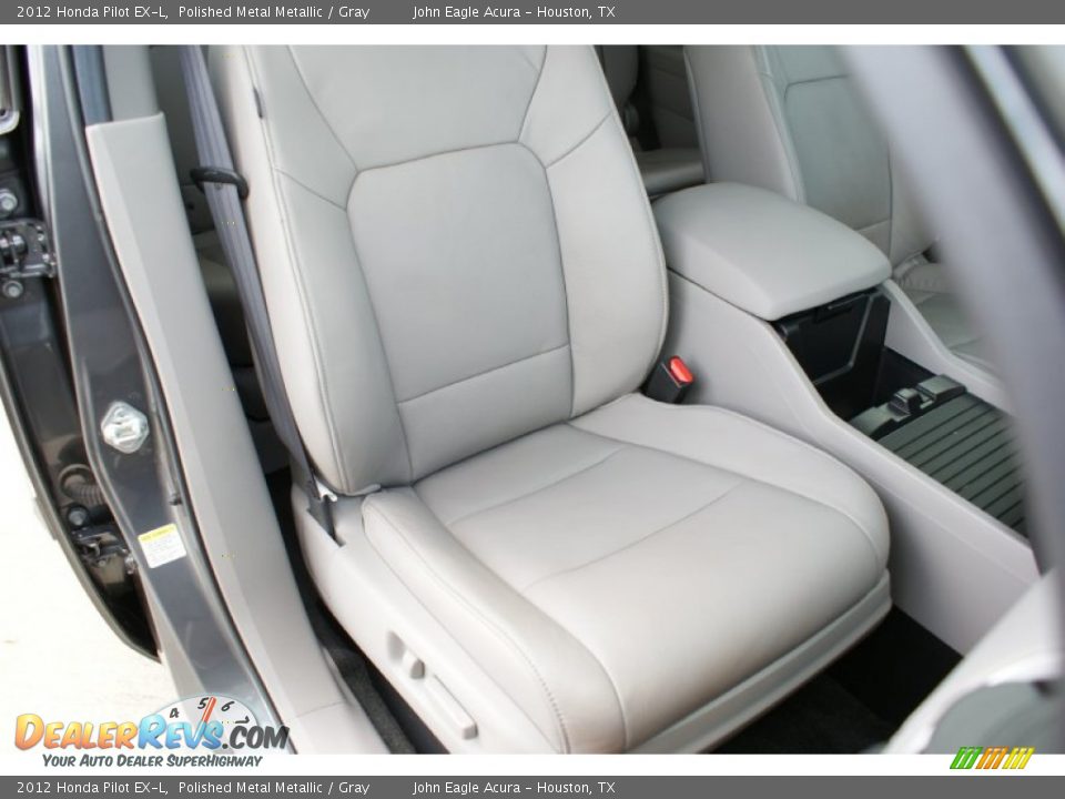 2012 Honda Pilot EX-L Polished Metal Metallic / Gray Photo #23