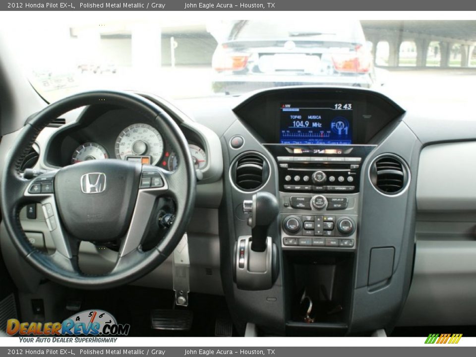 2012 Honda Pilot EX-L Polished Metal Metallic / Gray Photo #25