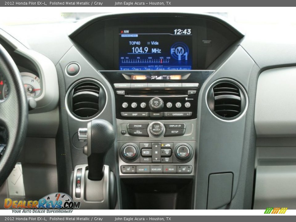 2012 Honda Pilot EX-L Polished Metal Metallic / Gray Photo #26