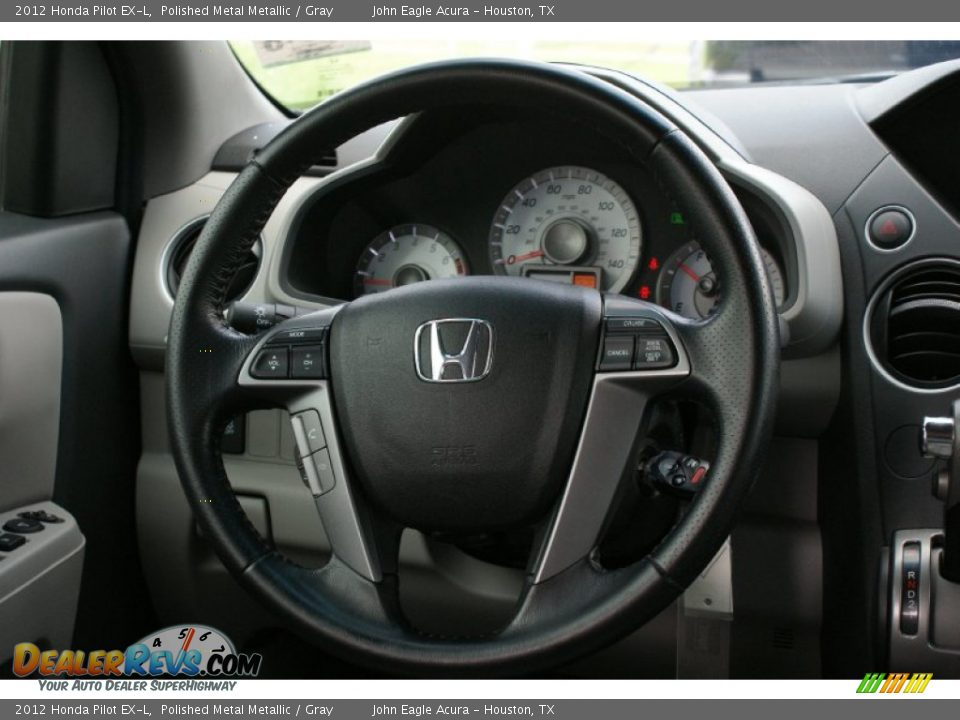 2012 Honda Pilot EX-L Polished Metal Metallic / Gray Photo #29