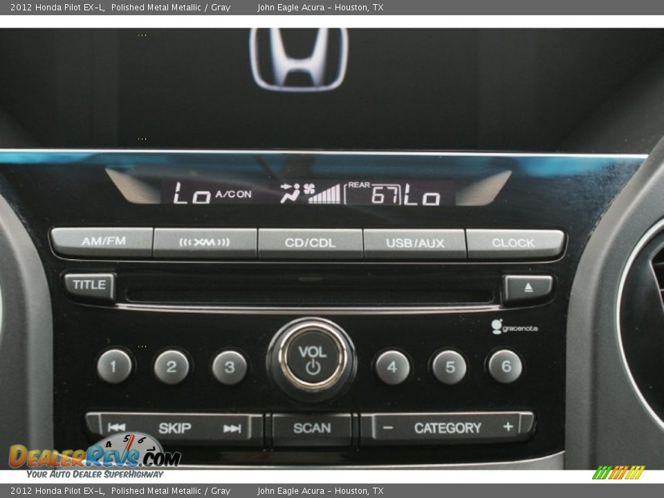 2012 Honda Pilot EX-L Polished Metal Metallic / Gray Photo #31