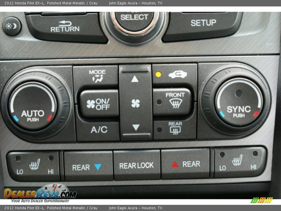 2012 Honda Pilot EX-L Polished Metal Metallic / Gray Photo #33