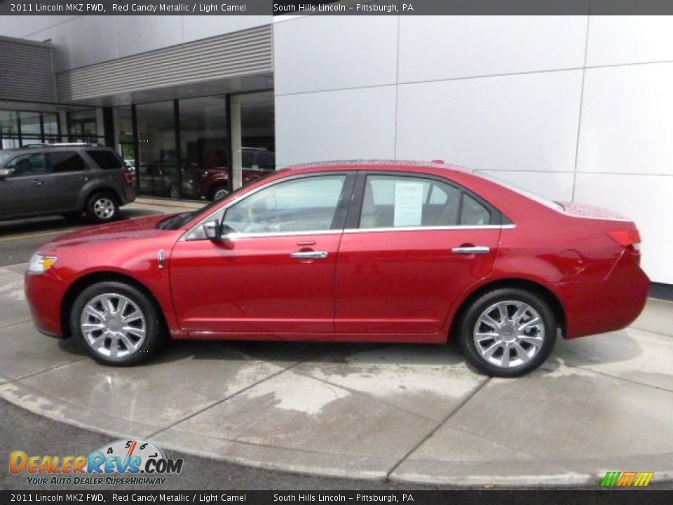 2011 Lincoln MKZ FWD Red Candy Metallic / Light Camel Photo #2