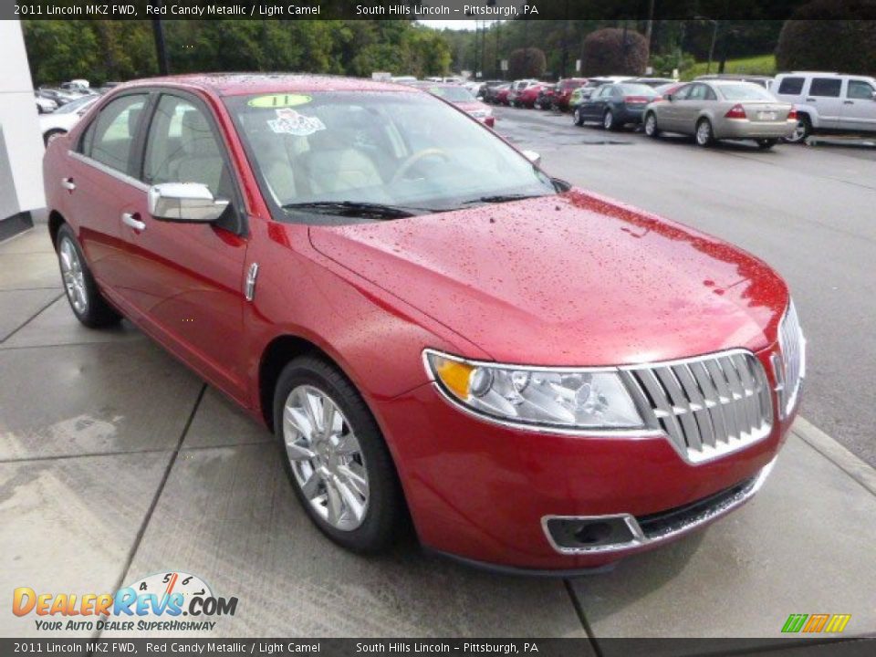 2011 Lincoln MKZ FWD Red Candy Metallic / Light Camel Photo #7