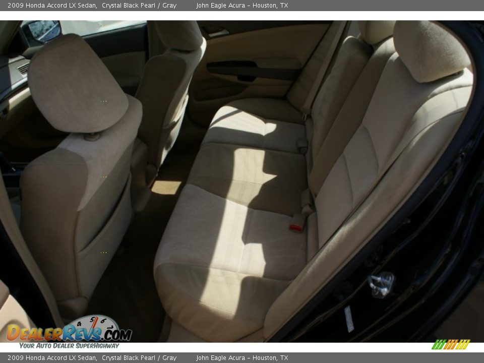 2009 Honda Accord LX Sedan Crystal Black Pearl / Gray Photo #15
