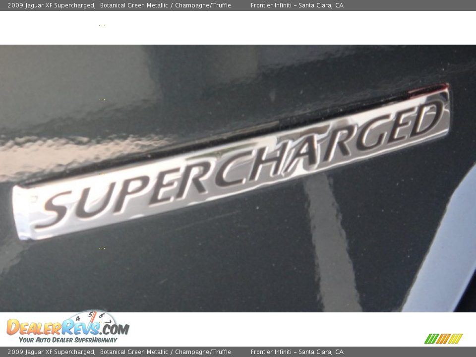 2009 Jaguar XF Supercharged Botanical Green Metallic / Champagne/Truffle Photo #8