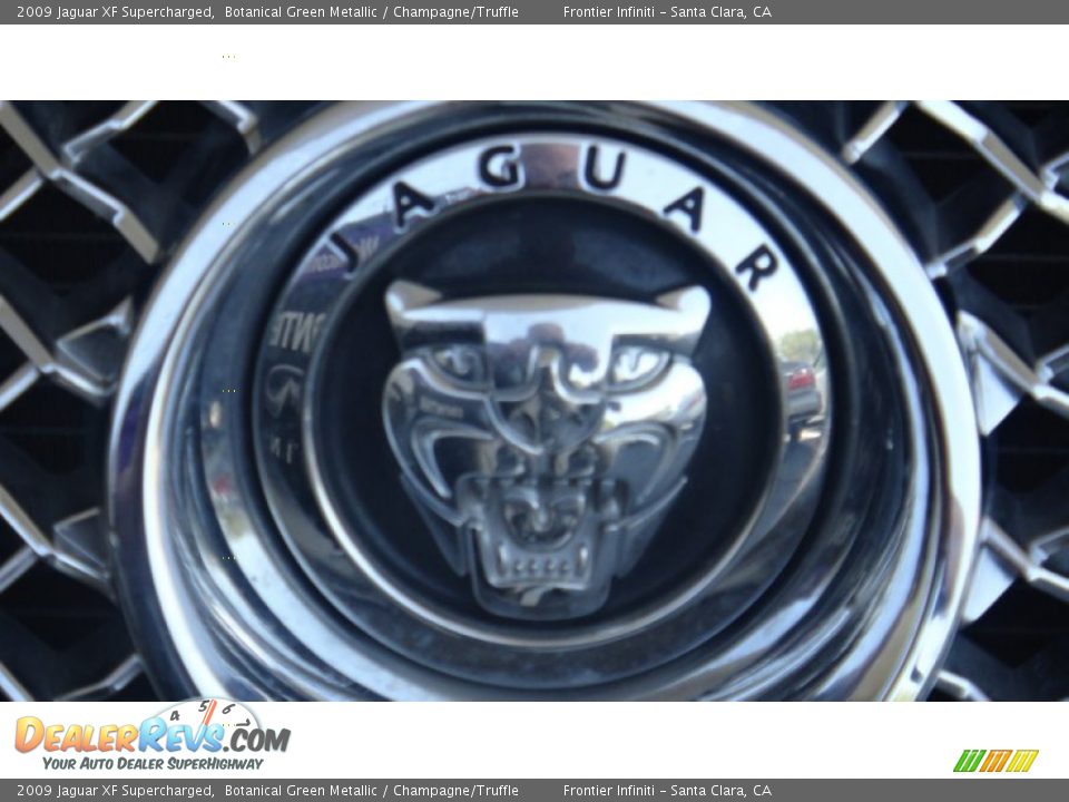 2009 Jaguar XF Supercharged Botanical Green Metallic / Champagne/Truffle Photo #9