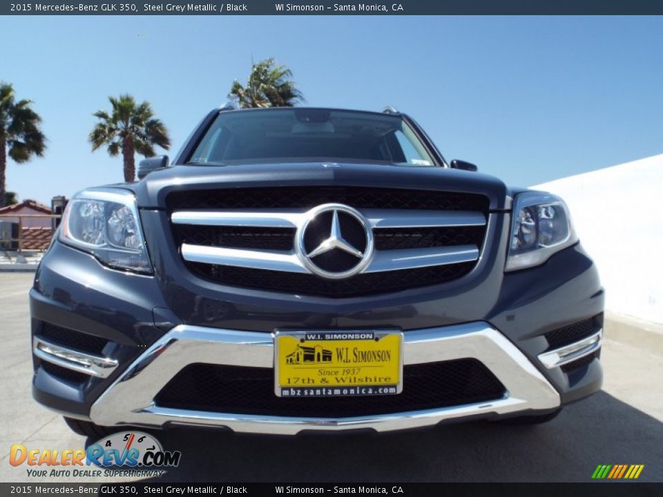 2015 Mercedes-Benz GLK 350 Steel Grey Metallic / Black Photo #2