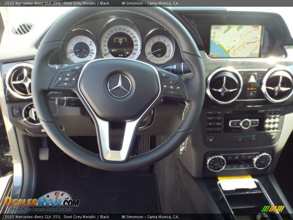 2015 Mercedes-Benz GLK 350 Steel Grey Metallic / Black Photo #9