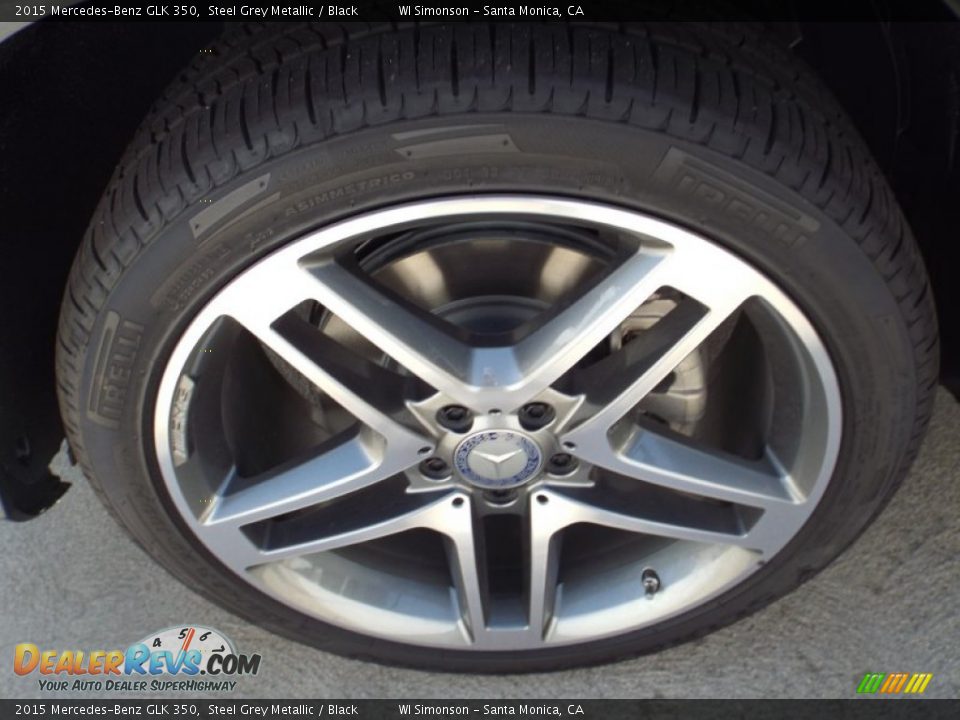 2015 Mercedes-Benz GLK 350 Steel Grey Metallic / Black Photo #10