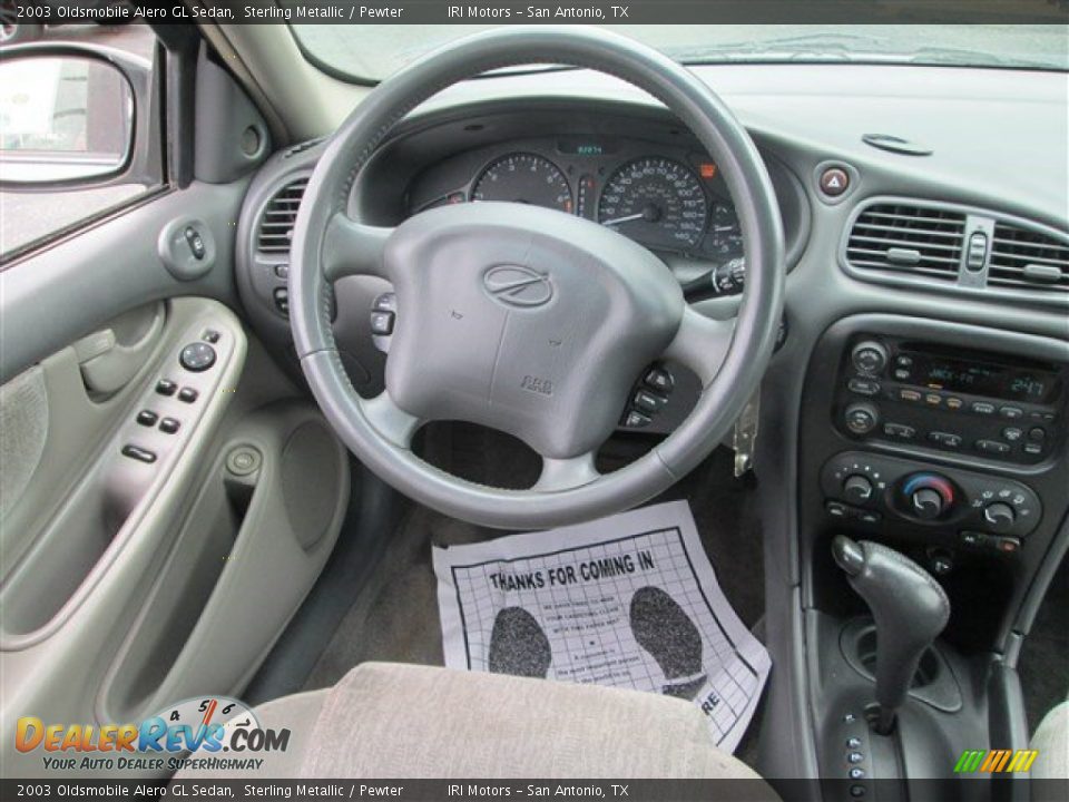 2003 Oldsmobile Alero GL Sedan Sterling Metallic / Pewter Photo #10
