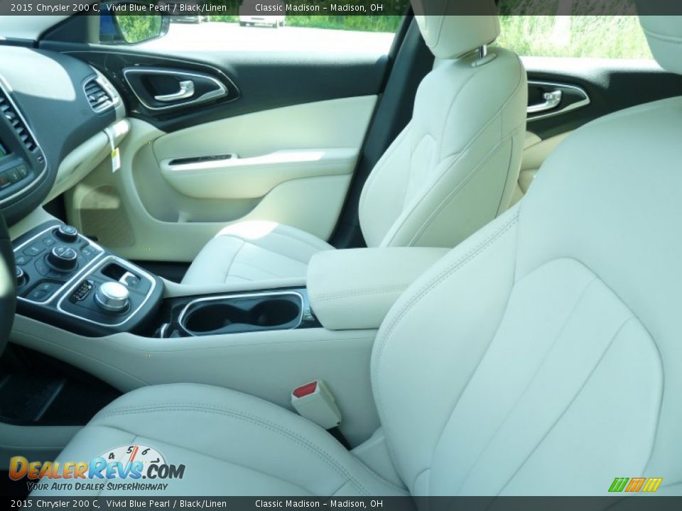 2015 Chrysler 200 C Vivid Blue Pearl / Black/Linen Photo #2