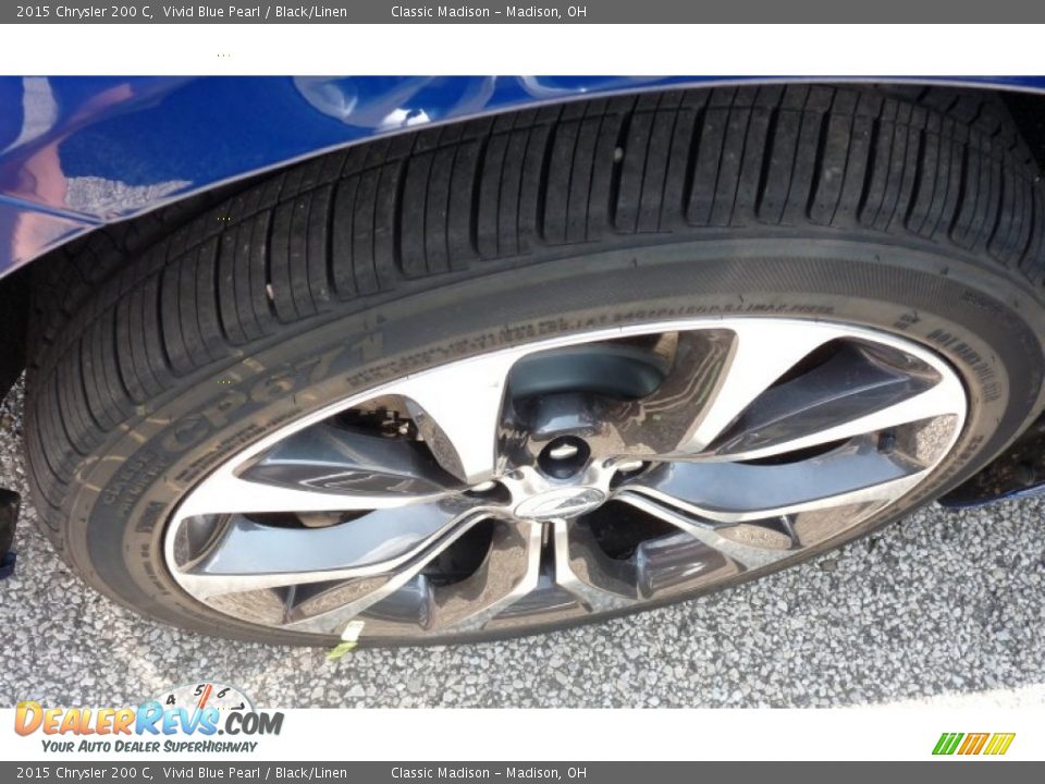 2015 Chrysler 200 C Vivid Blue Pearl / Black/Linen Photo #4