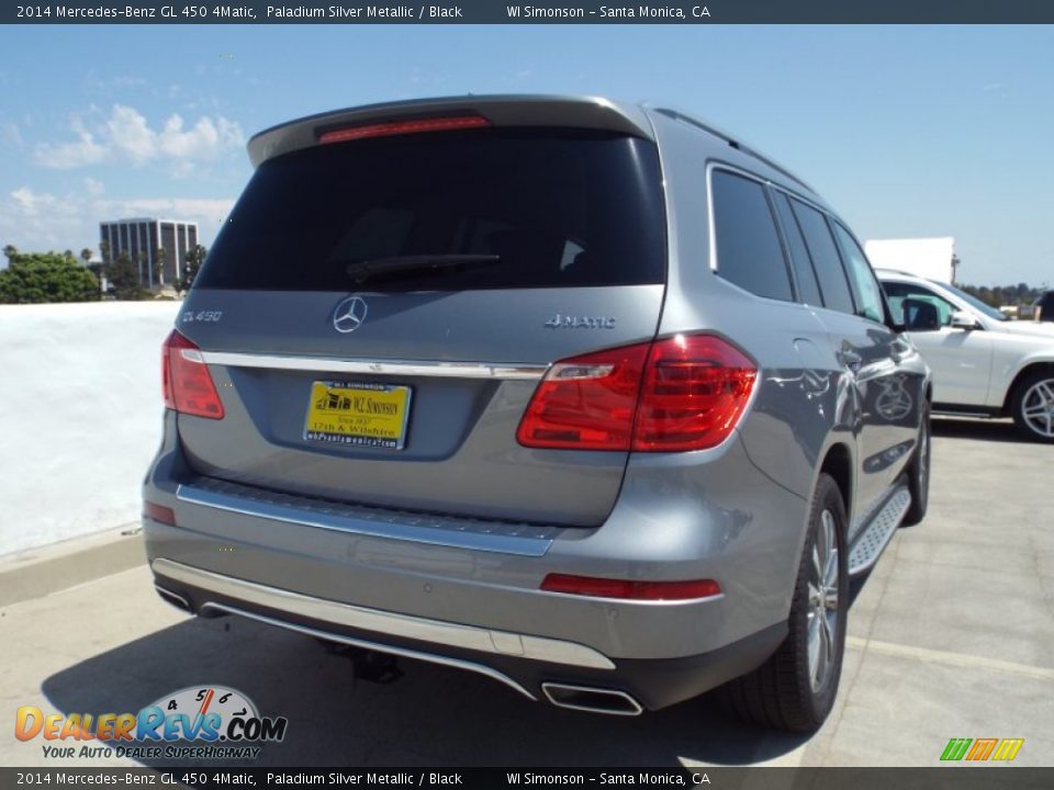 2014 Mercedes-Benz GL 450 4Matic Paladium Silver Metallic / Black Photo #4