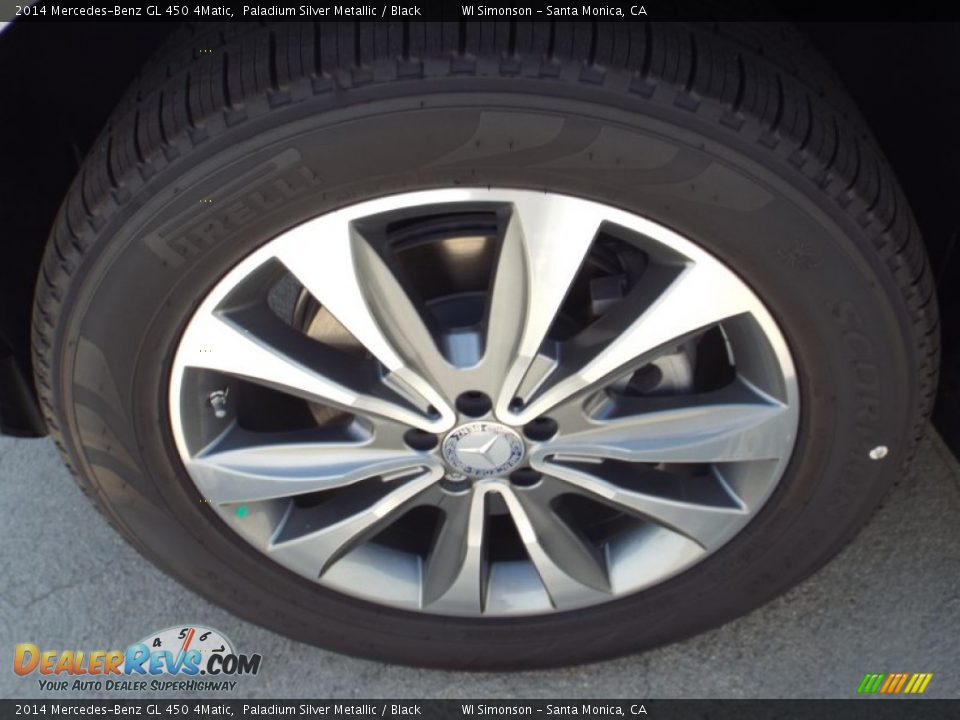 2014 Mercedes-Benz GL 450 4Matic Paladium Silver Metallic / Black Photo #10
