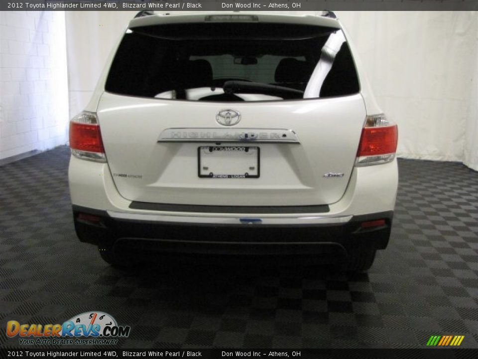 2012 Toyota Highlander Limited 4WD Blizzard White Pearl / Black Photo #5