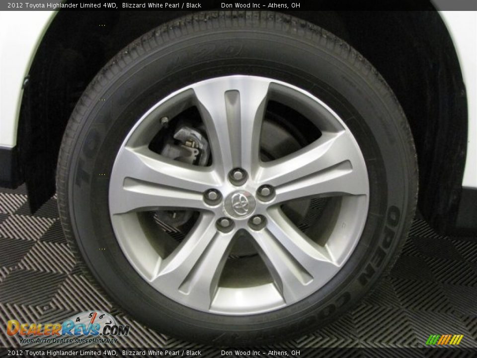 2012 Toyota Highlander Limited 4WD Blizzard White Pearl / Black Photo #22