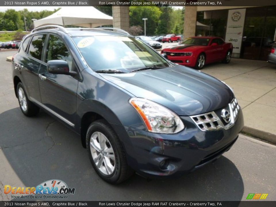 2013 Nissan Rogue S AWD Graphite Blue / Black Photo #2