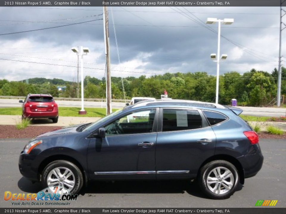 2013 Nissan Rogue S AWD Graphite Blue / Black Photo #5