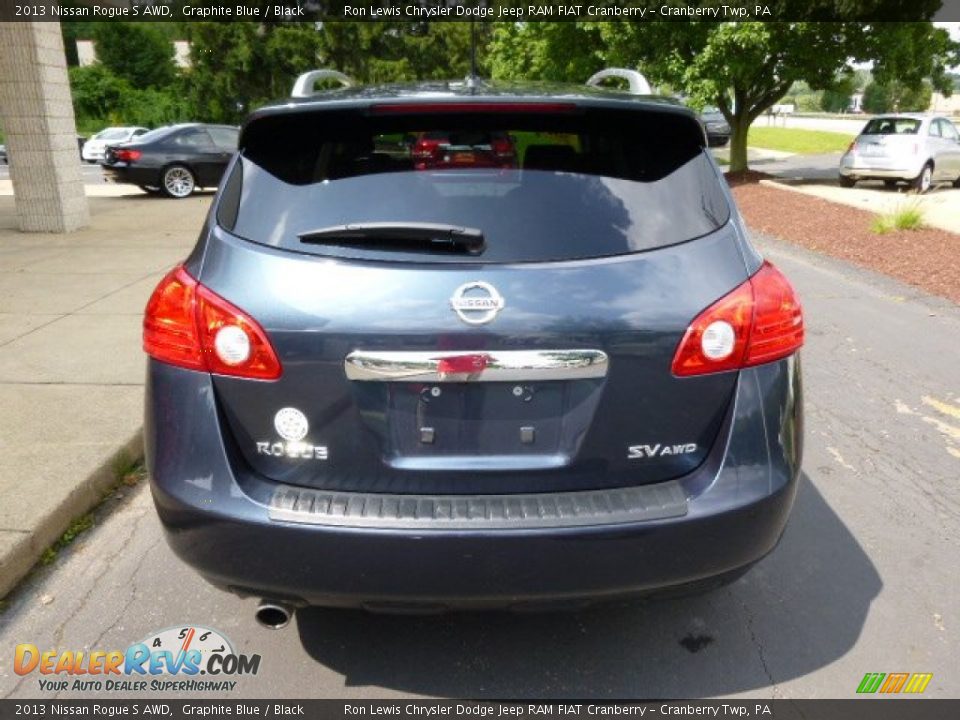 2013 Nissan Rogue S AWD Graphite Blue / Black Photo #7