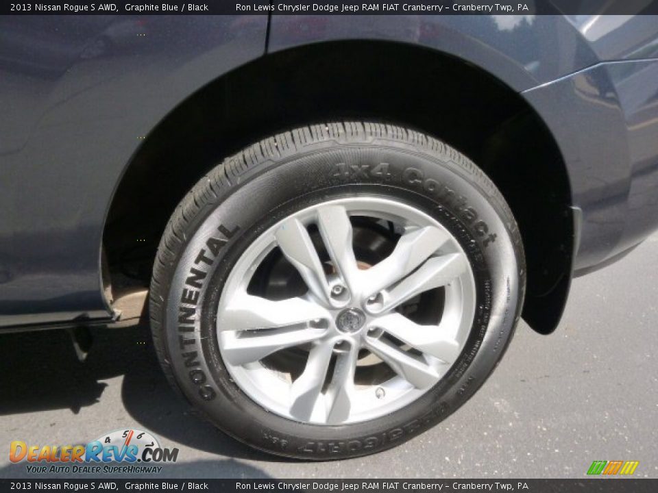 2013 Nissan Rogue S AWD Graphite Blue / Black Photo #9
