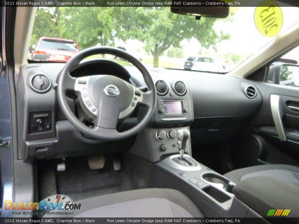 2013 Nissan Rogue S AWD Graphite Blue / Black Photo #12
