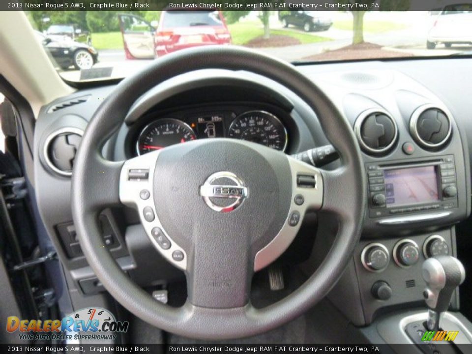 2013 Nissan Rogue S AWD Graphite Blue / Black Photo #18