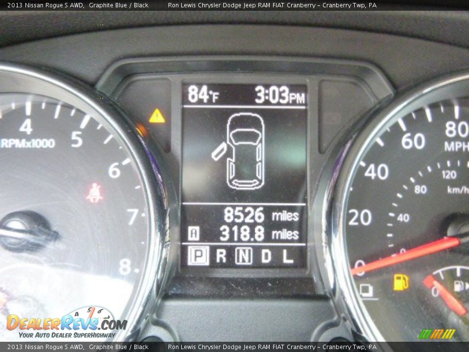 2013 Nissan Rogue S AWD Graphite Blue / Black Photo #19