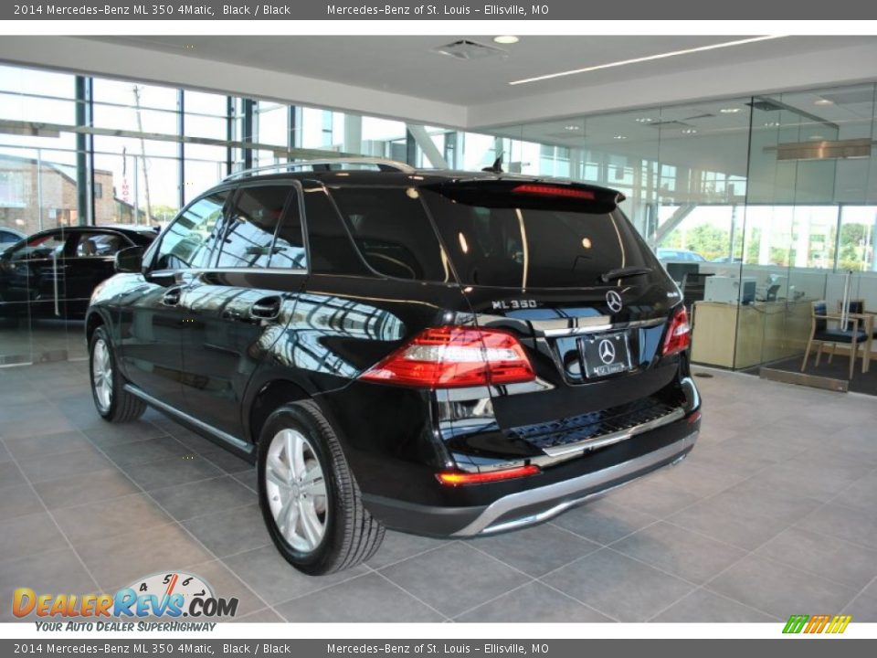 2014 Mercedes-Benz ML 350 4Matic Black / Black Photo #3
