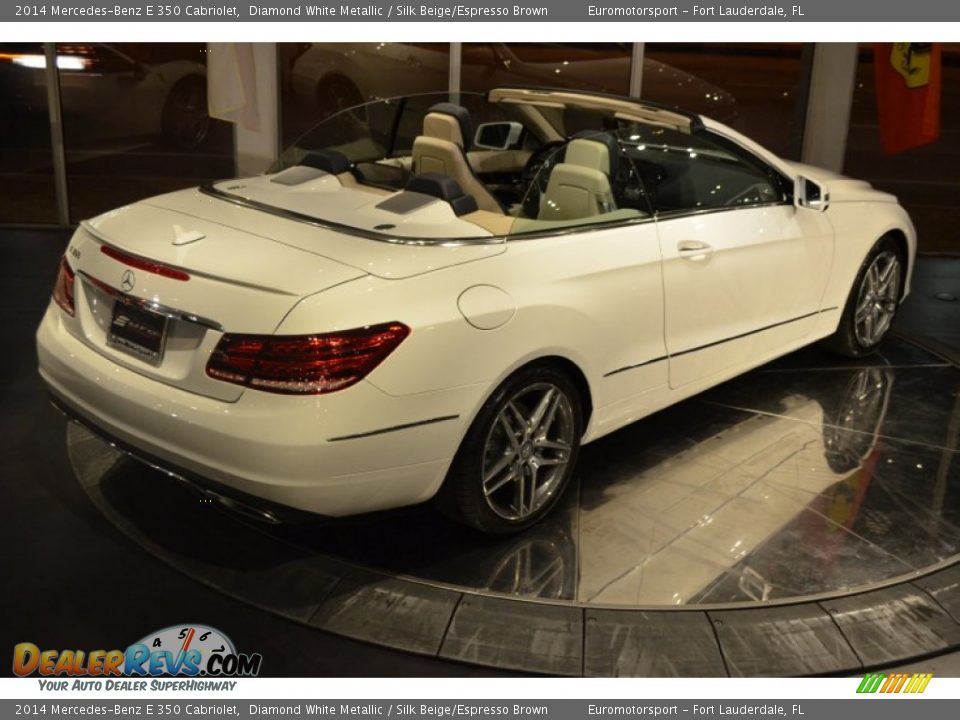 2014 Mercedes-Benz E 350 Cabriolet Diamond White Metallic / Silk Beige/Espresso Brown Photo #6