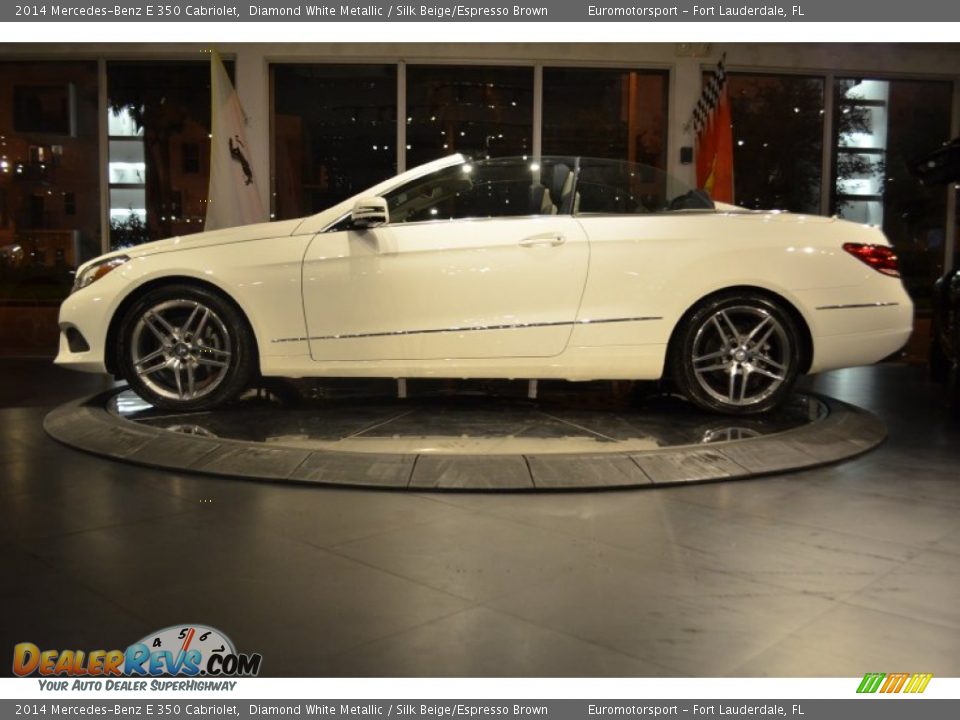 2014 Mercedes-Benz E 350 Cabriolet Diamond White Metallic / Silk Beige/Espresso Brown Photo #9