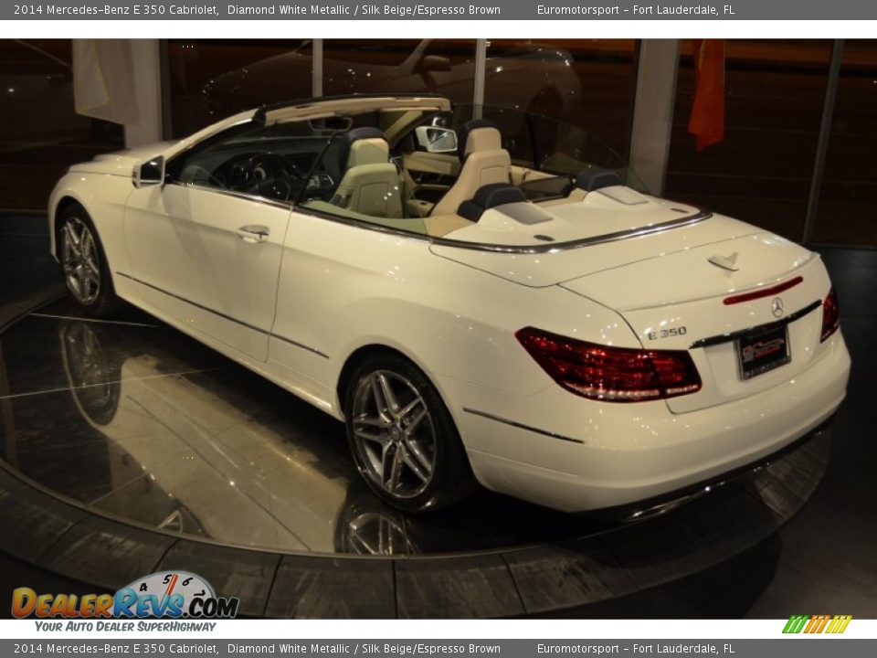 2014 Mercedes-Benz E 350 Cabriolet Diamond White Metallic / Silk Beige/Espresso Brown Photo #11