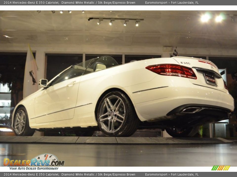 2014 Mercedes-Benz E 350 Cabriolet Diamond White Metallic / Silk Beige/Espresso Brown Photo #13