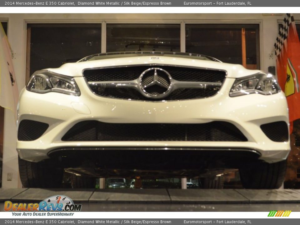 2014 Mercedes-Benz E 350 Cabriolet Diamond White Metallic / Silk Beige/Espresso Brown Photo #29