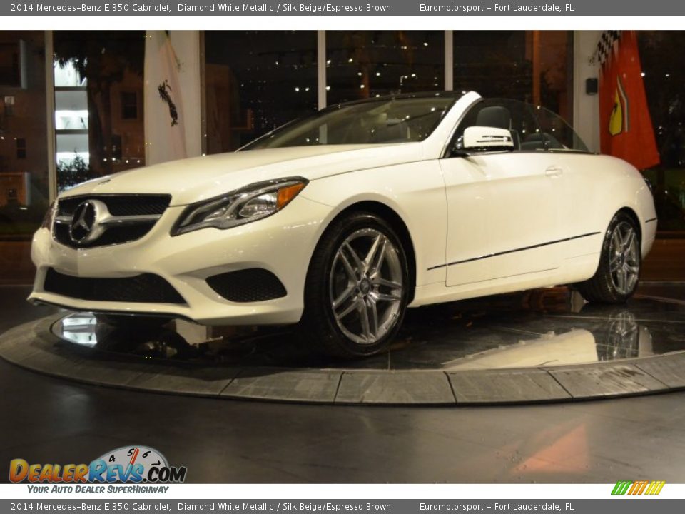 2014 Mercedes-Benz E 350 Cabriolet Diamond White Metallic / Silk Beige/Espresso Brown Photo #31